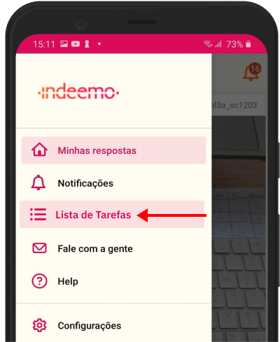 indeemo app main menu