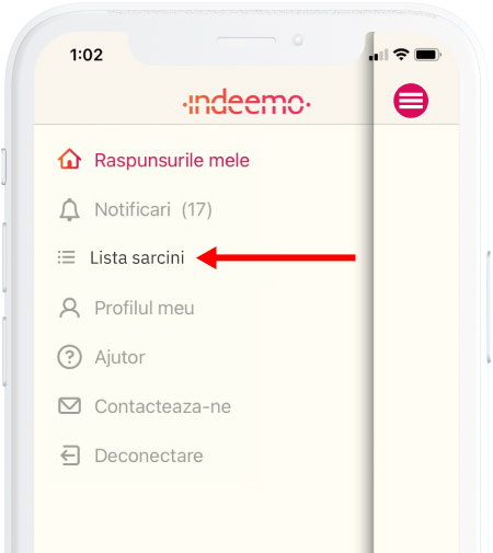 indeemo ios app menu